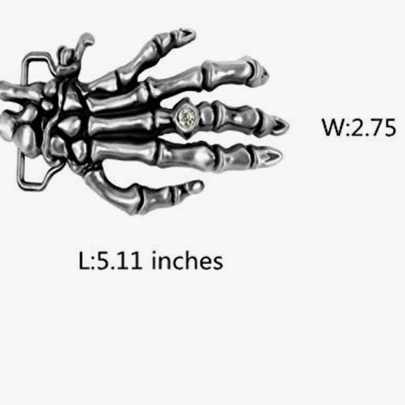 New skeleton hand Belt buckle 5.11x2.75 - Picture 5 of 5